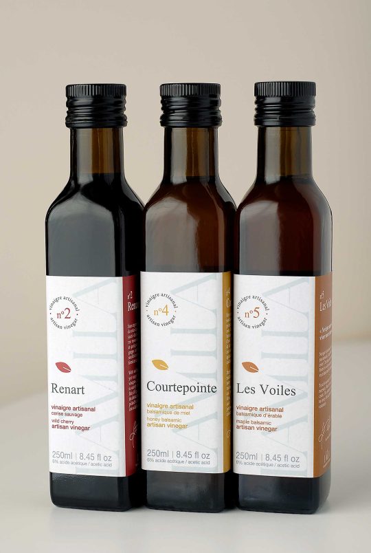 Trio de vinaigres - Terroir des Appalaches